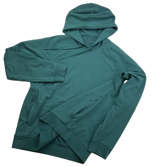 lululemon athletica Other - Lululemon Mens City Sweat Pullover Hoodie Green Sz L LM3AUPS Raglan Activewear